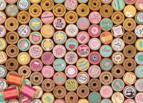 COBBLE HILL Puzzle Veselé šitie / 500 dielikov / od 12 rokov