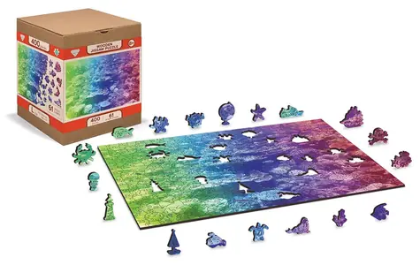 Wooden City Drevené puzzle Koralový útes 2v1 / 400 dielikov / od 8 rokov