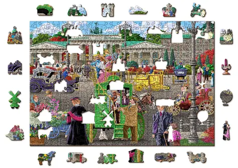 Wooden City Drevené puzzle Parížske námestie v Berlíne 2v1 / 505 dielikov / EKO / od 14 rokov