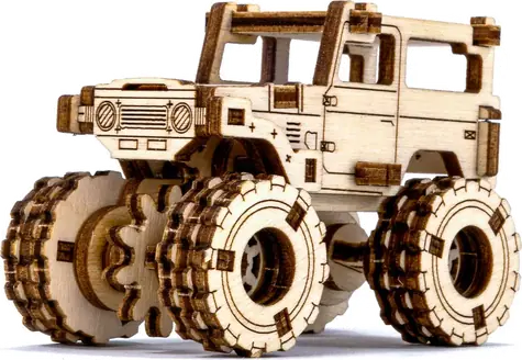 Wooden City 3D Drevené puzzle Superfast Monster Truck 5 / 64 dielikov / od 8 rokov