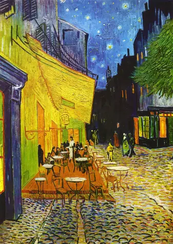 ENJOY Puzzle Vincent Van Gogh: Terasa kaviarne v noci / 1000 dielikov / od 14 rokov