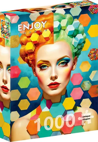 ENJOY Puzzle Hexagonálny portrét / 1000 dielikov / od 14 rokov