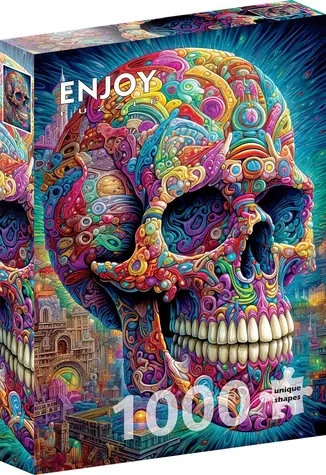 ENJOY Puzzle Originálna lebka / 1000 dielikov / od 14 rokov