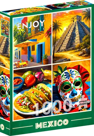 ENJOY Puzzle Mexiko / 1000 dielikov / od 14 rokov
