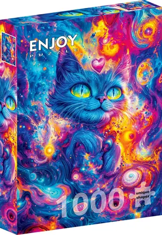 ENJOY Puzzle Kozmická mačka / 1000 dielikov / od 14 rokov