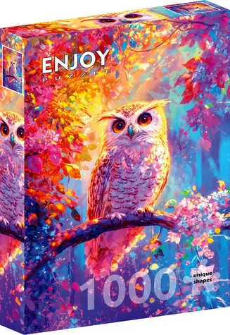 ENJOY Puzzle Rozkvitnutá sova / 1000 dielikov / od 14 rokov