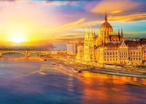 ENJOY Puzzle Maďarský parlament pri západe slnka, Budapešť / 1000 dielikov / od 14 rokov