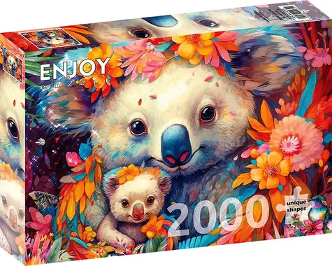 ENJOY Puzzle Maznanie s koalou / 2000 dielikov / od 14 rokov