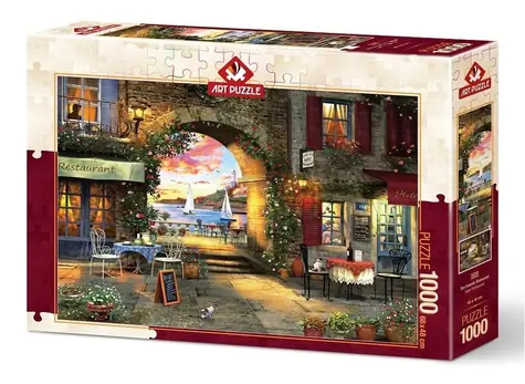 ART PUZZLE 5220 Puzzle Reštaurácia na pobreží / 1000 dielikov / od 15 rokov