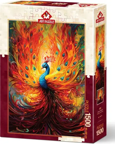 ART PUZZLE 5404 Puzzle Farebný páv / 1500 dielikov / od 15 rokov