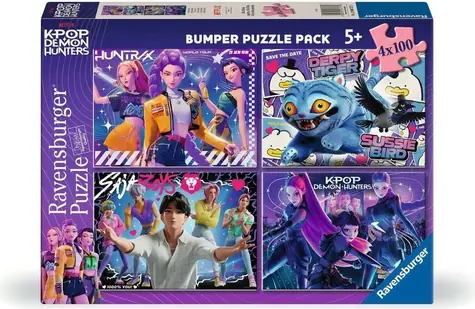 Ravensburger K-pop: Lovkyňa démonov 4x100 dielikov / od 5 rokov