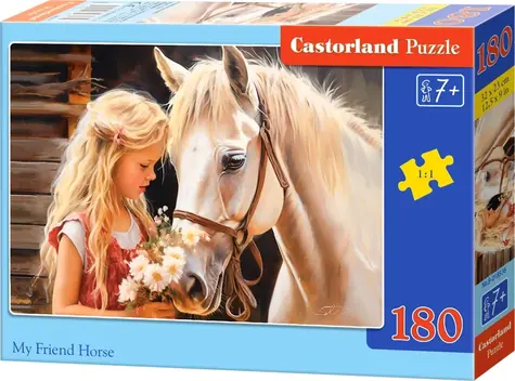 Castorland 018536 Puzzle Môj priateľ kôň180 dielikov / 180 dielikov / od 7 rokov