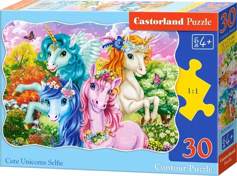 Castorland 03822 Puzzle Jednorožce / 30 dielikov / od 4 rokov