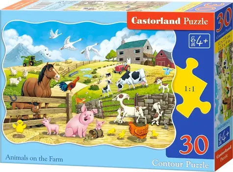 Castorland 03815 Puzzle Zvieratká na farme / 30 dielikov / od 4 rokov