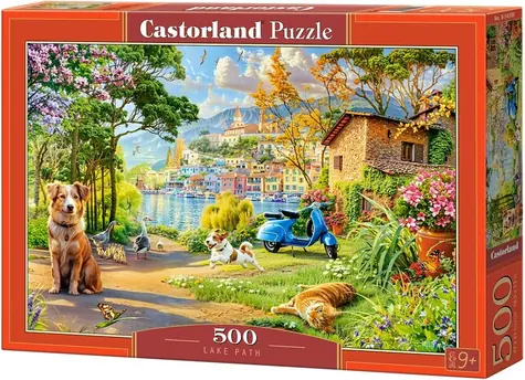 Castorland 54305 Puzzle Chodník pozdĺž jazera / 500 dielikov / od 9 rokov