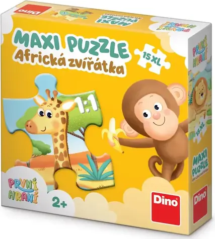 Dino Africké zvieratká / 15 dielikov / XL / od 2 rokov