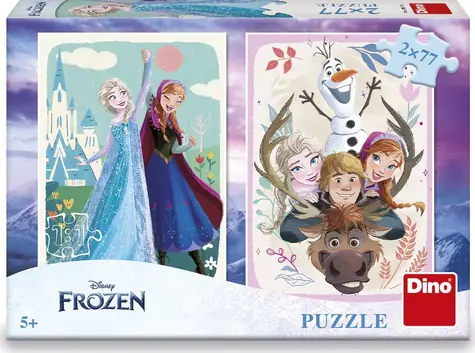 Dino Ľadové kráľovstvo: Anna a Elsa / 2x77 dielikov / od 5 rokov