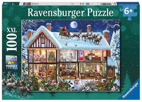 Ravensburger Puzzle Vianoce doma XXL / 100 dielikov / od 6 rokov