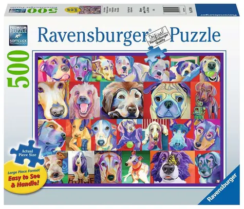 Ravensburger Puzzle Ahoj psíkovia XXL / 500 dielikov / od 12 rokov