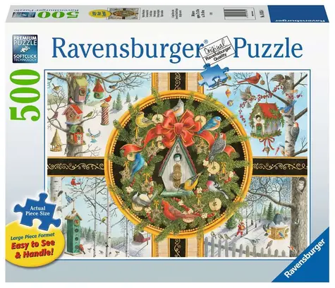 Ravensburger Puzzle Vianočné spevavé vtáctvo XXL / 500 dielikov / od 12 rokov