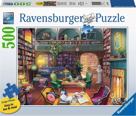 Ravensburger Puzzle Vysnená knižnica XXL / 500 dielikov / od 12 rokov