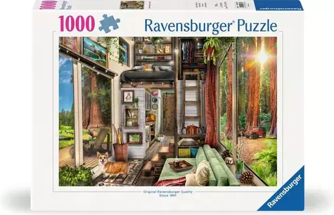 Ravensburger Puzzle Chata v lese / 1000 dielikov / od 14 rokov