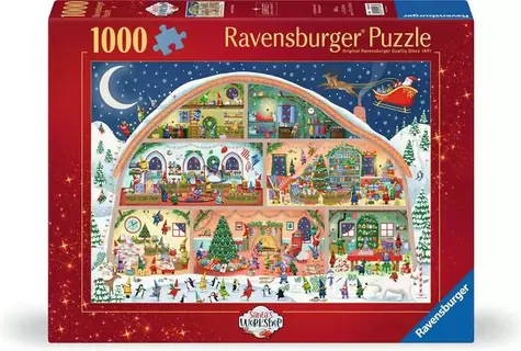 Ravensburger Puzzle Santova dielňa / 1000 dielikov / od 14 rokov