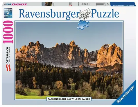 Ravensburger Puzzle Farebný Wilder Kaiser, Rakúsko / 1000 dielikov / od 14 rokov