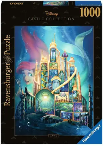 Ravensburger Puzzle Disney zámky: Ariel / 1000 dielikov / od 14 rokov
