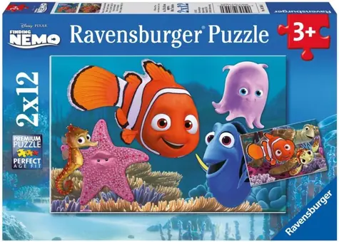 Ravensburger Puzzle Hľadá sa Nemo / 2x12 dielikov / od 3 rokov