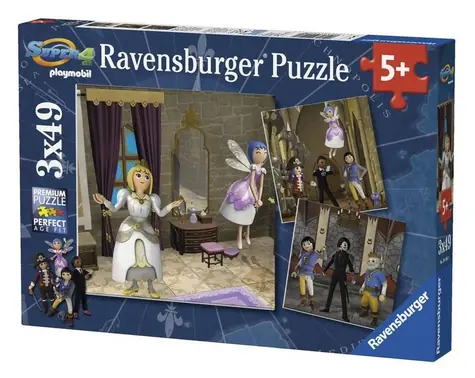 Ravensburger Puzzle Playmobil Kráľovská svadba / 3x49 dielikov / od 5 rokov