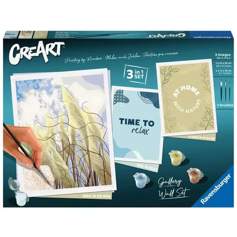 Ravensburger CreArt Gallery Wall Set - Príroda - maľovanie podľa čísel / od 12 rokov