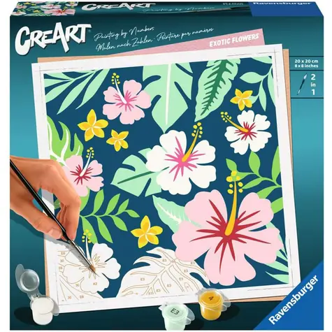 Ravensburger CreArt Exotické rastliny - maľovanie podľa čísel / od 12 rokov