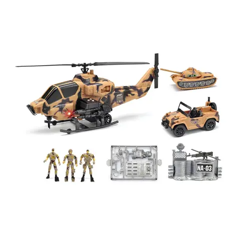 Rappa Vojenská sada s helikoptérou so svetlom a zvukom / od 3 rokov