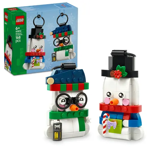 LEGO® Iconic 40812 Ozdobní snehuliaci / Počet dielikov: 168 / od 6 rokov