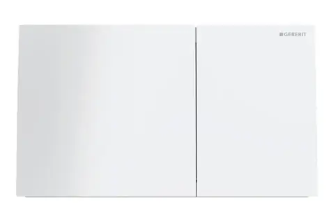 Geberit Sigma70 - Ovládanie splachovania sklo/biela