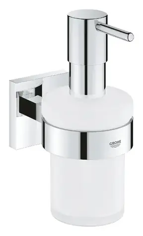 Grohe QuickFix Start Cube - Dávkovač mydla s držiakom sklo/chróm 