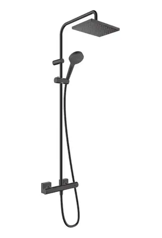 Hansgrohe Vernis Shape - Sprchový set Showerpipe 230 s termostatom | EcoSmart | matná čierna 