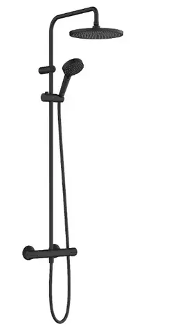 Hansgrohe Vernis Blend - Sprchový set Showerpipe 240 s termostatom | 2 prúdy | EcoSmart | matná čierna
