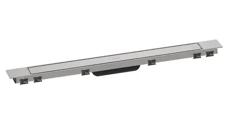 Hansgrohe RainDrain Match PLUS - Sprchový žľab 80 cm | s roštom | kartáčovaná oceľ 
