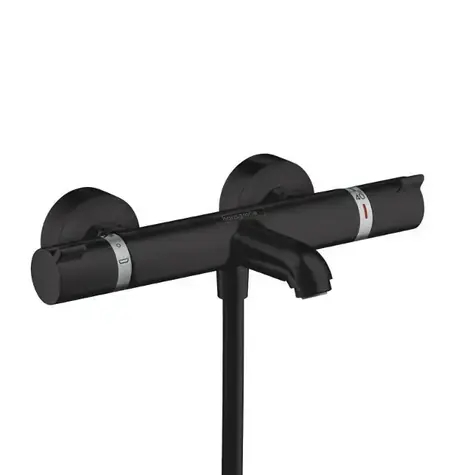 Hansgrohe - Termostatická vaňová batéria, matná čierna