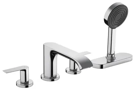 Hansgrohe - Batéria na okraj vane, 4-otvorová inštalácia, Sbox, chróm