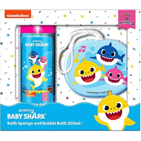 Corsair Toiletries BABY SHARK 250ml Shower Gél & Bath Sponge / sprchový gél a špongia