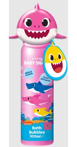 Corsair Toiletries BABY SHARK Bath Bubbles & Topper Pink / pena do kúpeľa 300 ml
