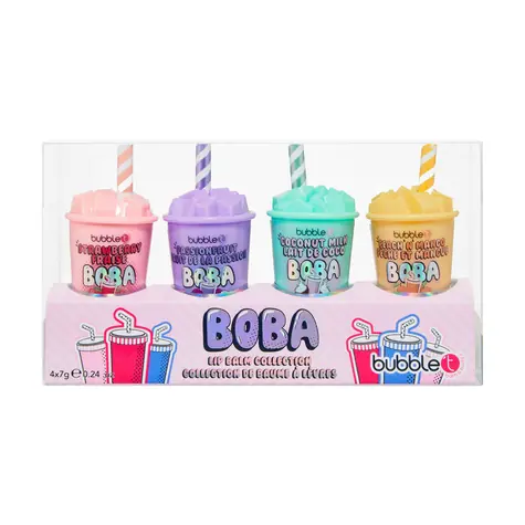 Bubble T Lip Balm Gift Set 3 x 4.5 g / Darčeková sada balzamov na pery