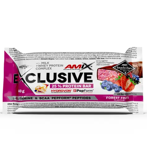Amix Exclusive Proteín Bar 40 g forest fruits