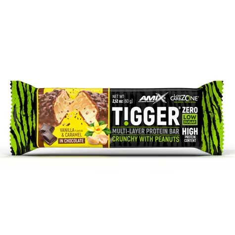 Amix Tigger Zero Proteín Bar 60 g vanilla caramel