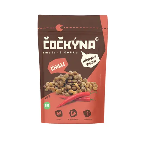 Šošovica Vyprážaná Šošovka Bio 40 g chilli