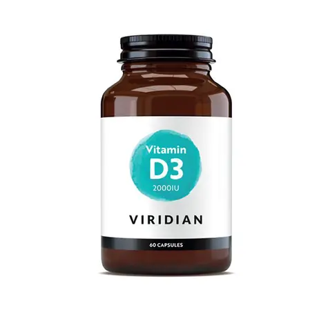 Viridian Vitamín D3 2000IU 60 cps