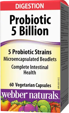 WEBBER NATURALS Probiotic 5 Billion 60 kapsúl